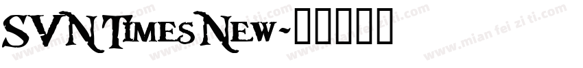 SVN TimesNew字体转换